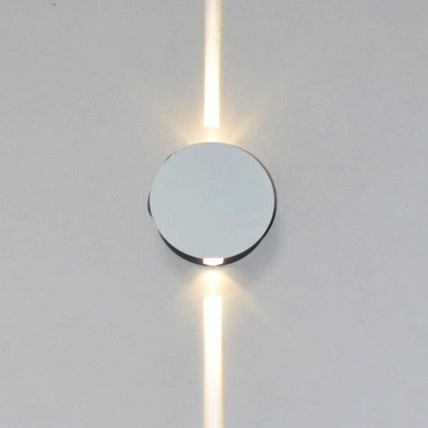 Modern creative aisle round square wall lamp