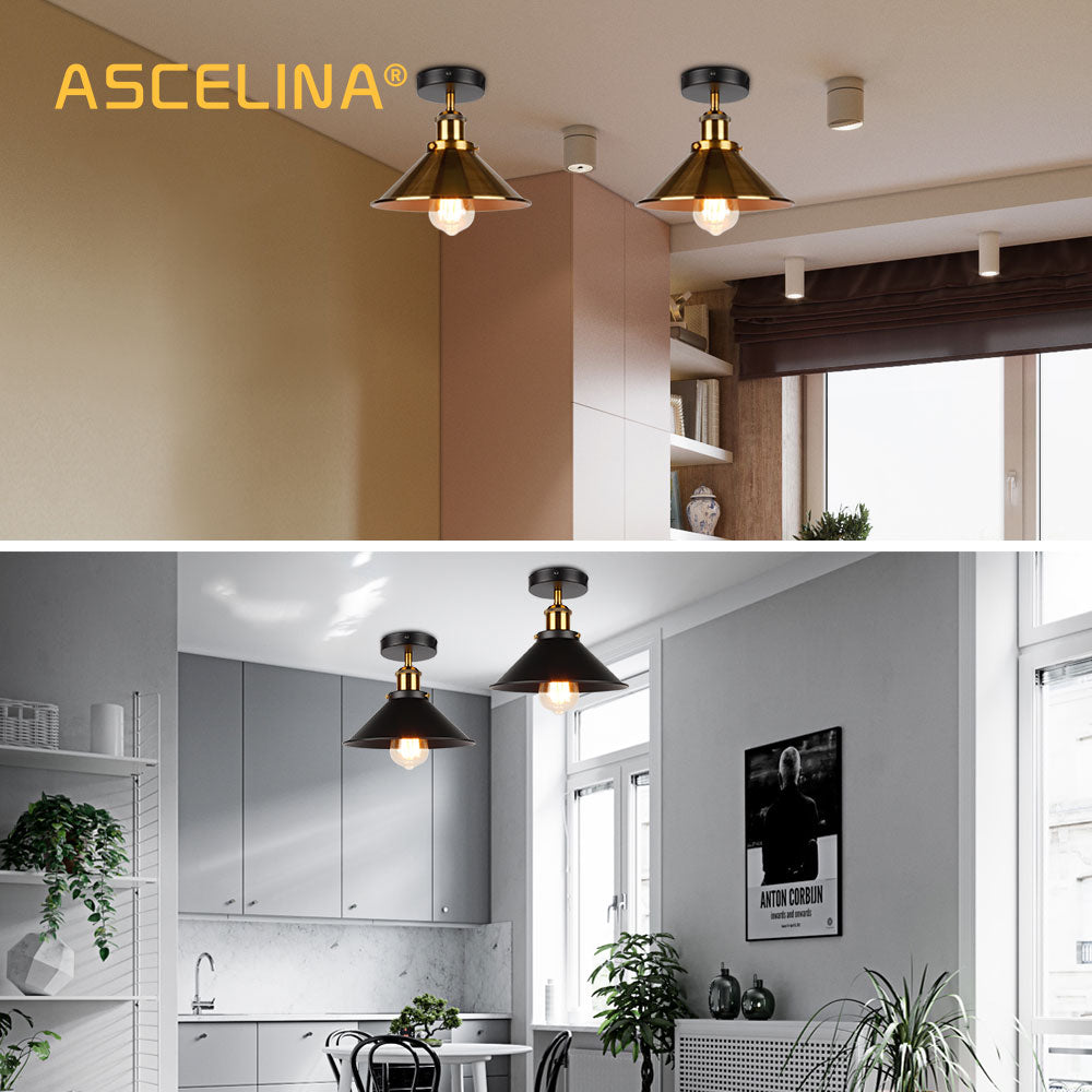 ASCELINA LED Industrial Vintage Chandelier