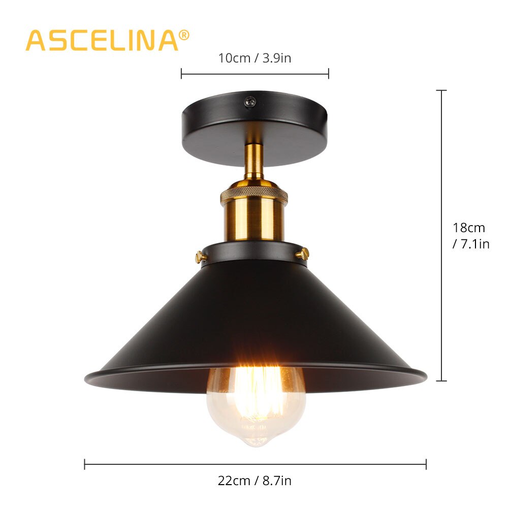 ASCELINA LED Industrial Vintage Chandelier