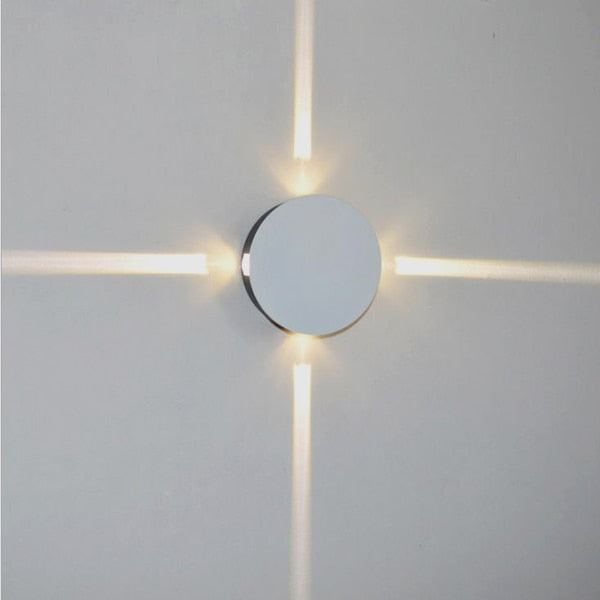 Modern creative aisle round square wall lamp