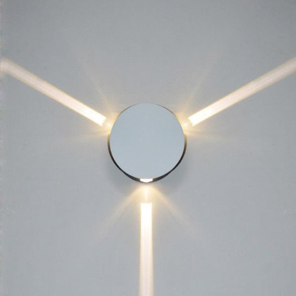 Modern creative aisle round square wall lamp