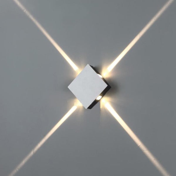 Modern creative aisle round square wall lamp