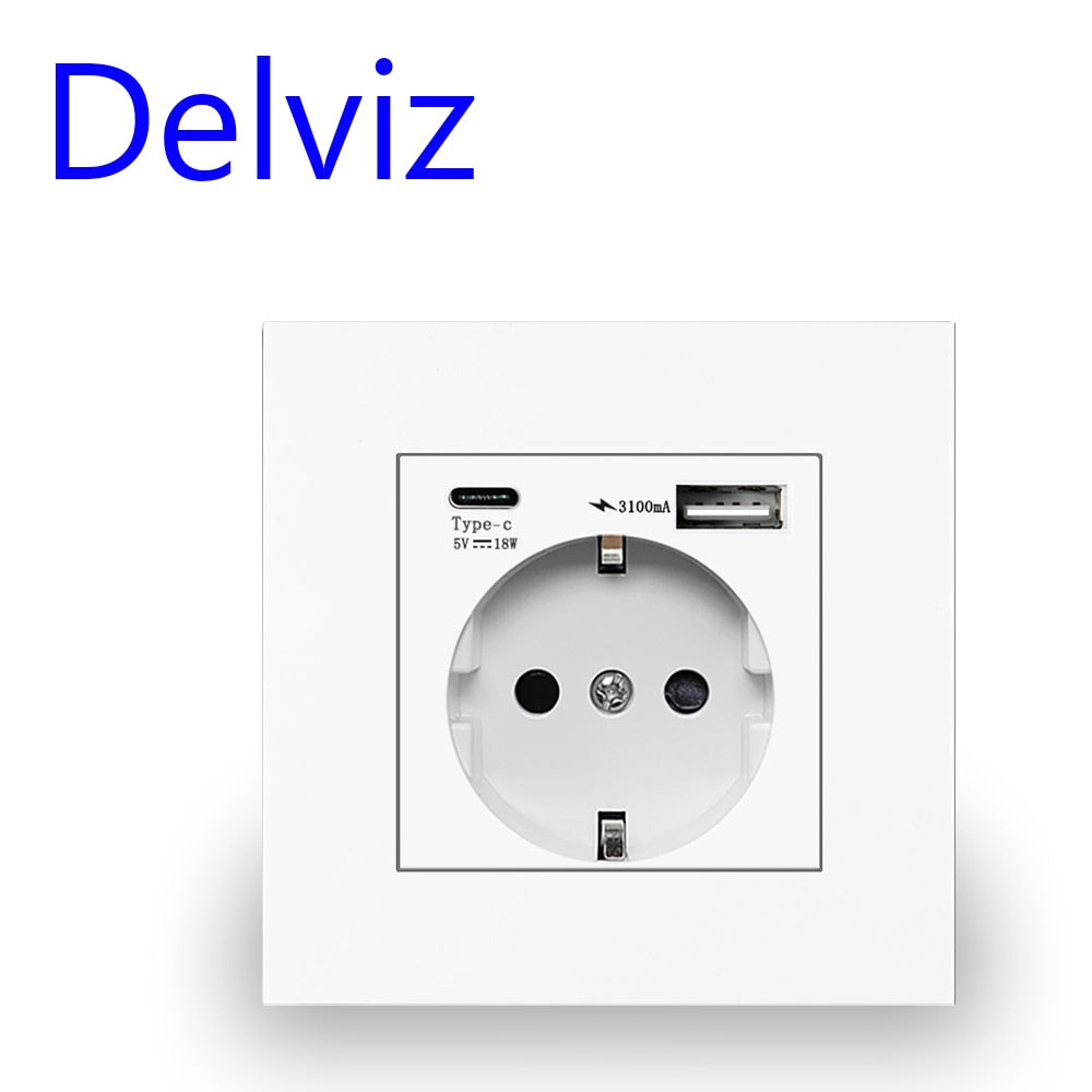 Delviz Wall USB Power Socket